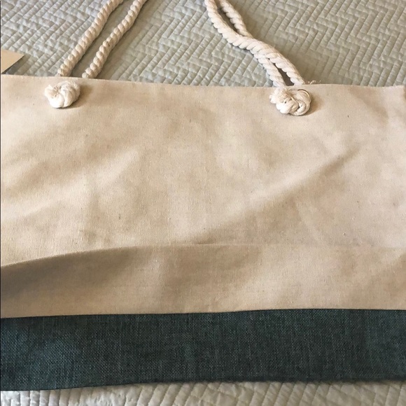 OVERSIZED 2 TONE TOTE BAG - Picture 5 of 9